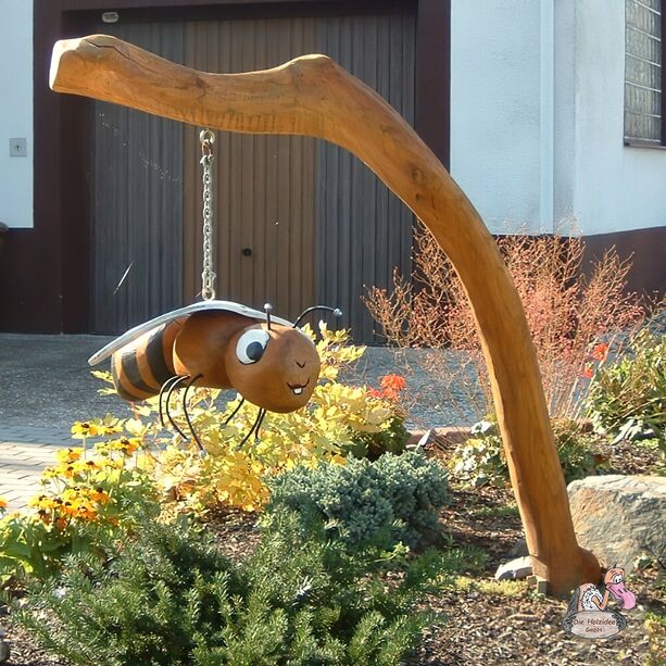 Bemalte Bienen Gartenfigur zum Aufhngen - Die Holzidee - Bienchen