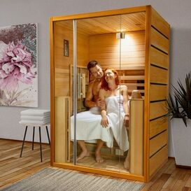 Infrarotkabine mit Glasfront - 2 Personen - max. 70C -...