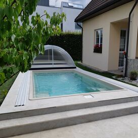 Swimming Pool fr den Garten -  320x600cm - mit 2 Treppen...