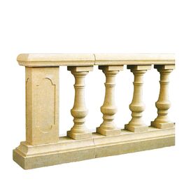 Balustrade mit kegelartigen Balustersulen aus Steinguss...
