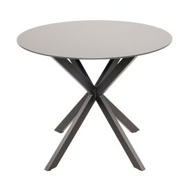 Aluminium Sitzgruppe fr 4 Personen mit rundem Tisch -...