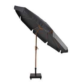 Runder 300cm Sonnenschirm mit Volant und Federsystem -...