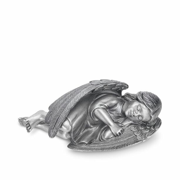 Schlafender Engel - Wetterfeste Gartenfigur aus Aluminium oder Bronze - Sonia