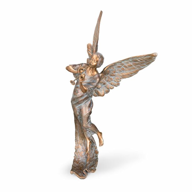 Musikalischer Engel aus Bronze mit Instrument - limitiert - Tristique