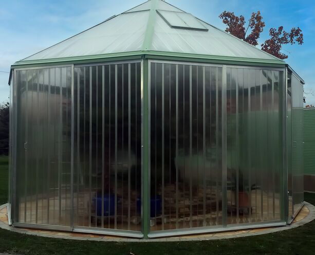 Glashaus achteckig mit demontierbaren Seitenwnden - individualisierbar - Waipahu