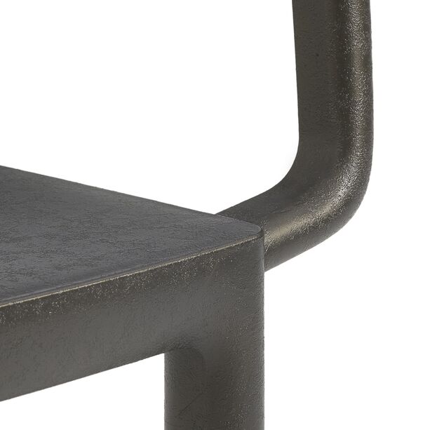 6-Sitzer Essecke in Metalloptik aus Vollkunststoff - Antikra