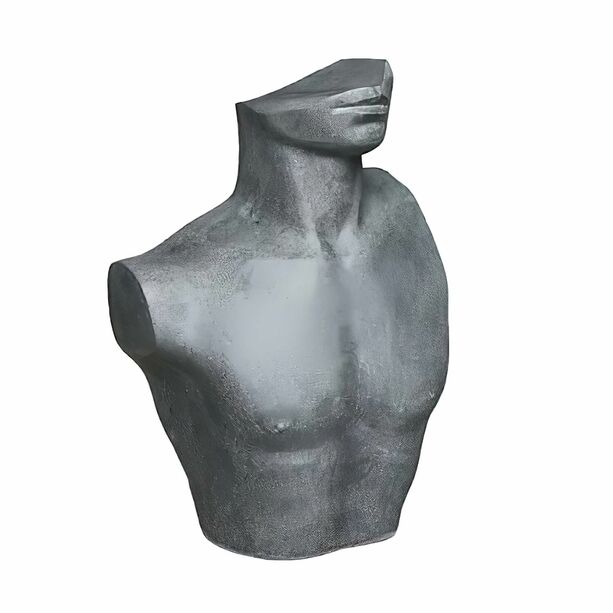 Mnnlicher Torso aus Polystone in Zement Optik antik - Astero