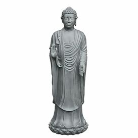 Groe stehende Buddha Skulptur aus Polystone - Metabono