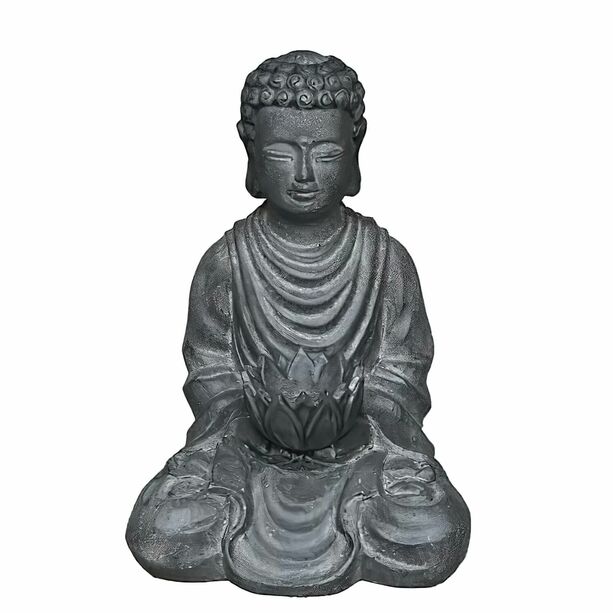 Kleine Buddhafigur fr den Garten mit Teelichthalter - Remonto