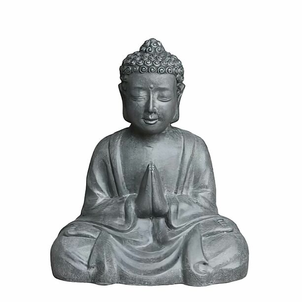 Sitzende Buddhafigur fr den Garten aus Polystone - Asketado