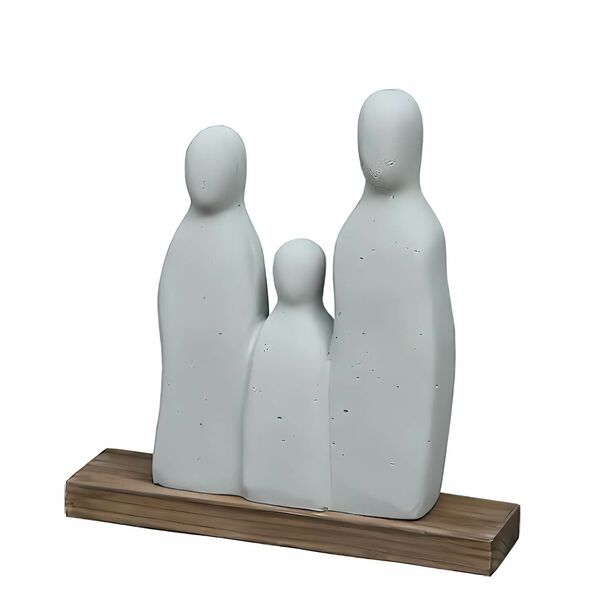 Moderne Gartenfigur Familie mit 3 Personen - Fi-Beton & Holz - Xenoro