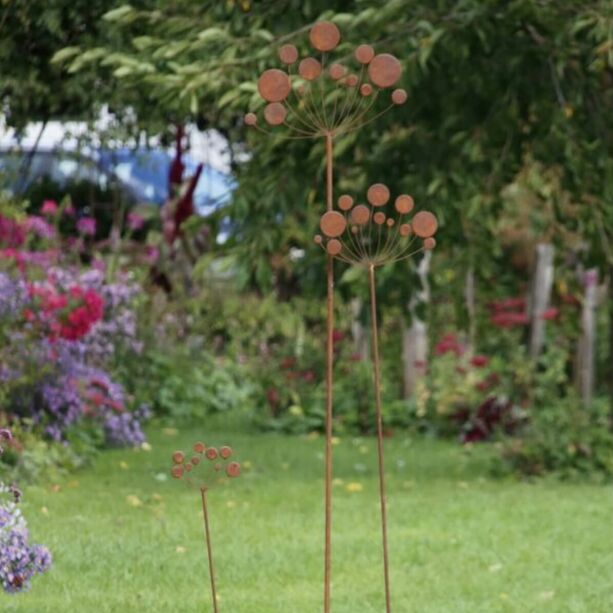 Gartenstecker Set Blumen aus Metall - Willow