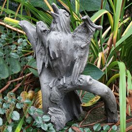 Moderne Gartenfigur Amsel aus Steinguss - Aserion