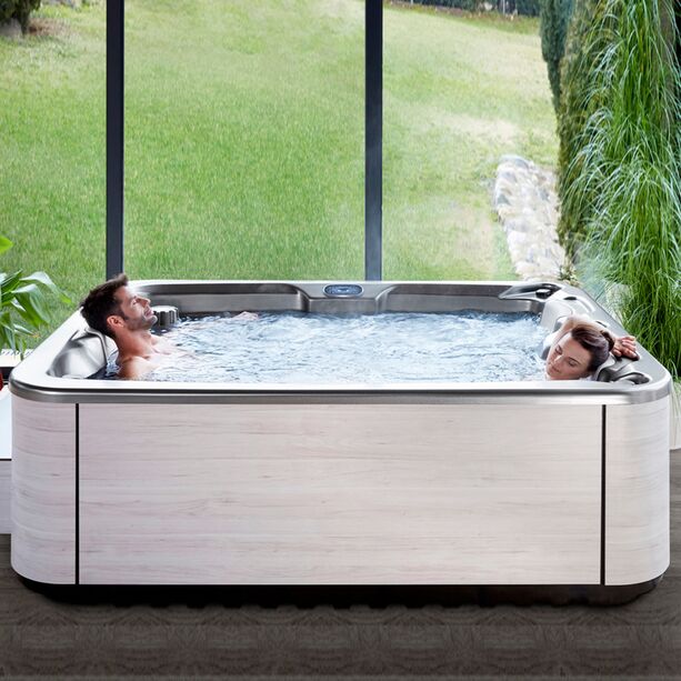 Komfortabler In & Outdoor Whirlpool für Paare aus Metall - Aziba