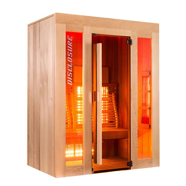 Indoor Infrarotkabine aus Holz für drei Personen mit Vollausstattung - Kepri