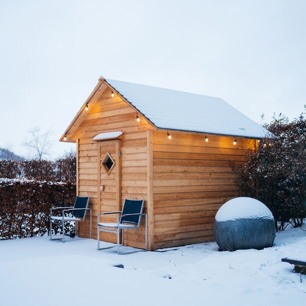 Gartenhaus Sauna für 3-6 Personen aus skandinavischen Fichtenholz - Banita