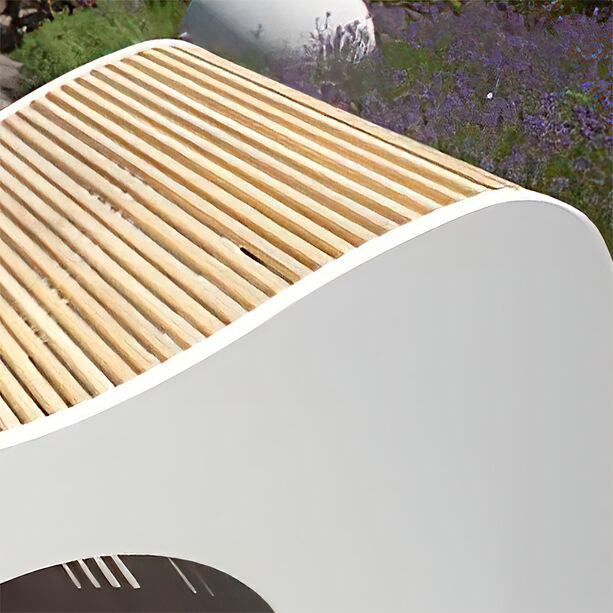 Moderne Holz Relax Liege für die Terrasse - verschiedene Farben - Nefere