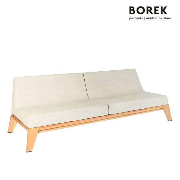 Groes rollbares Borek Loungesofa mit Kissen fr Garten und Terrasse - Hybrid Loungesofa