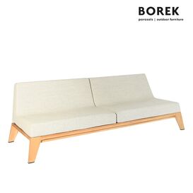 Groes rollbares Borek Loungesofa mit Kissen fr Garten...