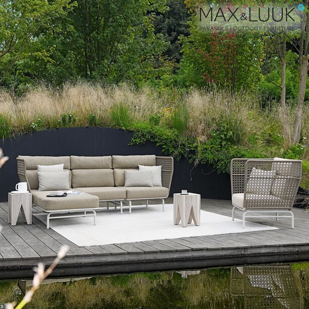 Gepolstertes Lounge Mittelmodul aus Aluminium  fr die Outdoor Sitzecke - Max & Luuk - Jane Mittelmodul