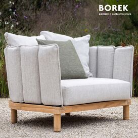 Borek Garten Loungesessel inklusive  Sitz- und Dekokissen...
