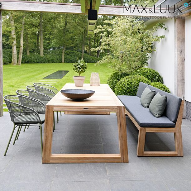 Max & Luuk Gartenstuhl aus Aluminium und Geflecht - verschiedene Farben - Kane Stuhl