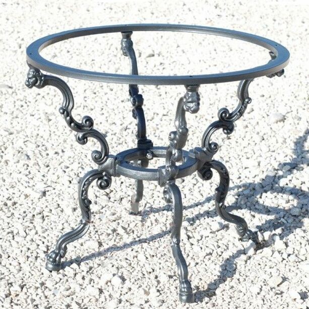 Rundes Tischgestell aus Gusseisen im romantischen Design fr den Garten - Asdis