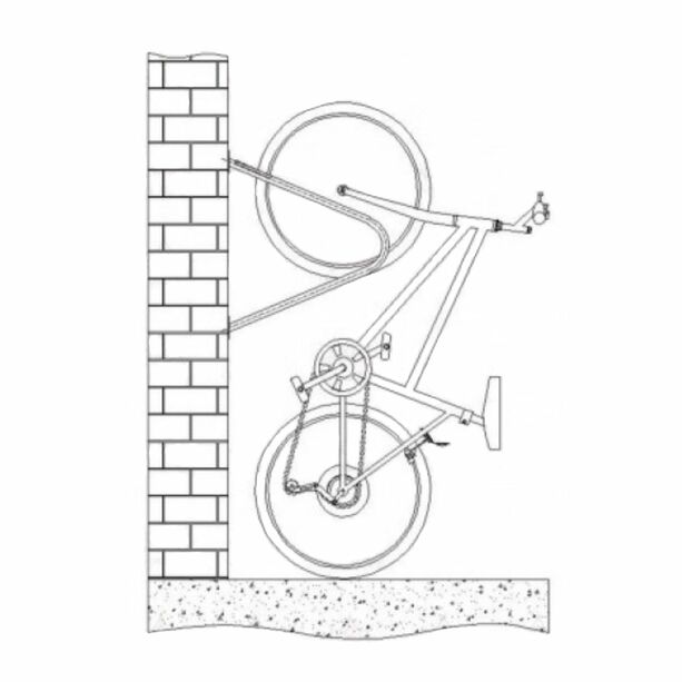 Wand-Fahrradstnder aus Metall zur hochkanten Aufbewahrung - Chrisstel