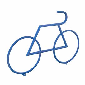 Moderner Seiten-Fahrradstnder aus Metall fr den Garten...
