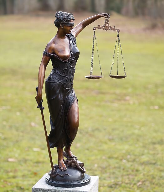 Einzigartige Bronze Figur - Justitia