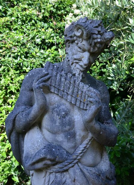 Garten Statue aus Steinguss - Pan