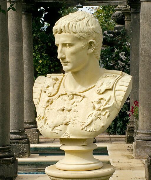 Rmische Bste aus Stein - Caesar Augustus