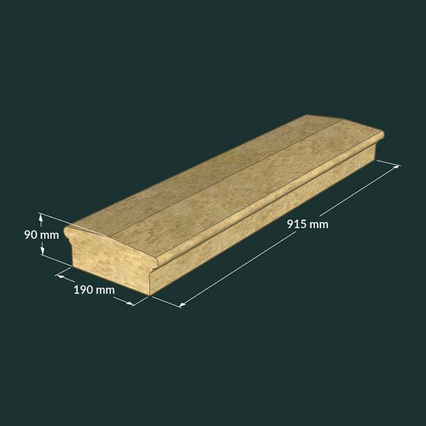 Lange Stein Mauerabdeckung in Dachform - Feram Long