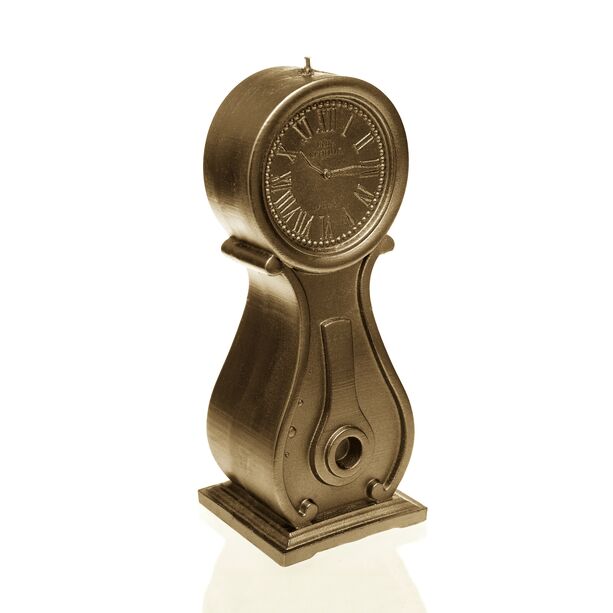 Groe Dekouhr im rustikalen Design - vegane Kerzenplastik - Old Clock
