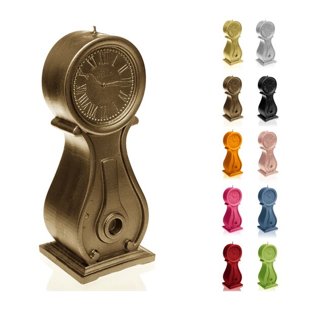Groe Dekouhr im rustikalen Design - vegane Kerzenplastik - Old Clock