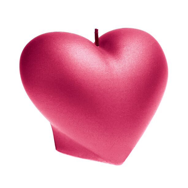 Kleine Herz Dekoskulptur Kerze aus Wachs - klassisch & vegan - Smooth Hearth