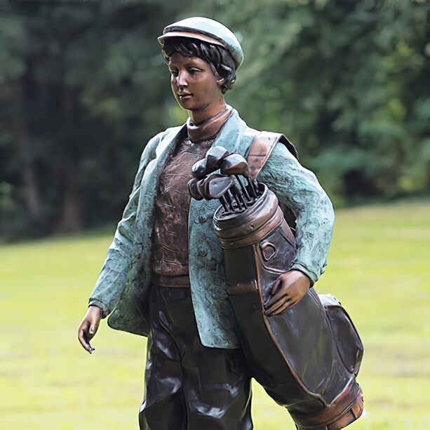 Bronze Skulptur mit Golfspieler - Charles