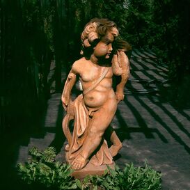 Steinguss Amor Skulptur fr den Garten - Amore