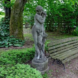 Romantische Frauen Aktfigur mit Blume fr den Garten -...