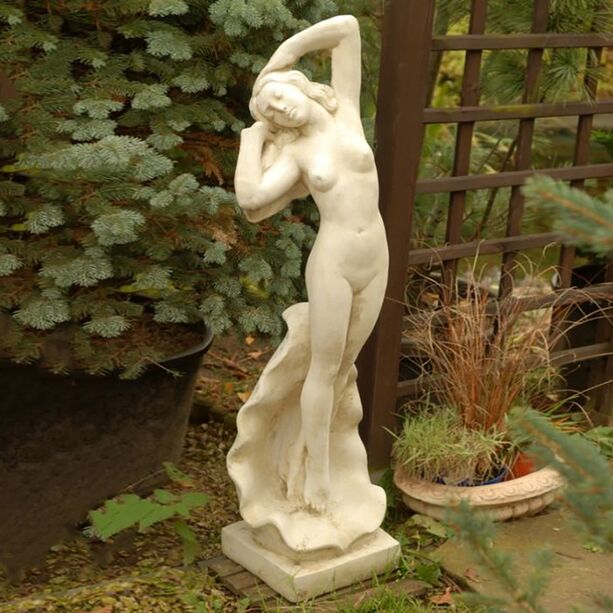 Venus Aktskulptur fr den Garten - eindrucksvolle Steinguss Dekoration - Valentina