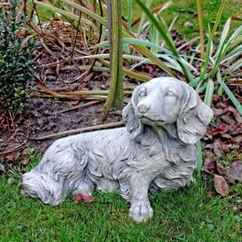 Steinguss Dackel fr die Gartengestaltung - Deko Hunde...