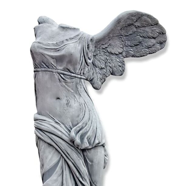 Kunstvoller Torso fr den Garten - Engel aus Steinguss - Rossana
