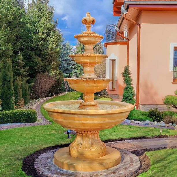 Groer Kaskaden Springbrunnen fr den Garten aus Steinguss - Biagia