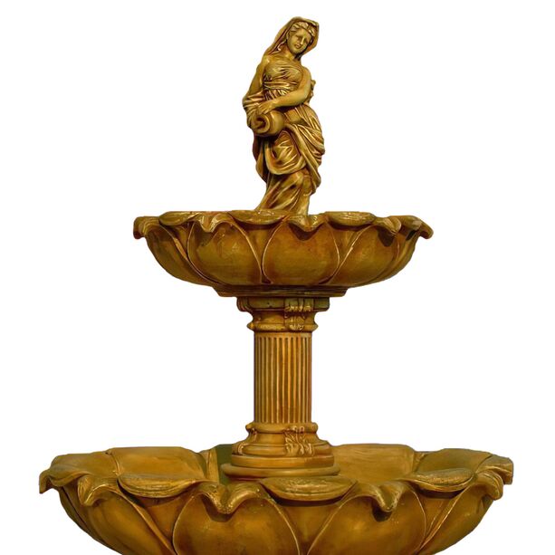 Kunstvoller Kaskadenbrunnen mit Frauenskulptur im Antik Design - Matilda