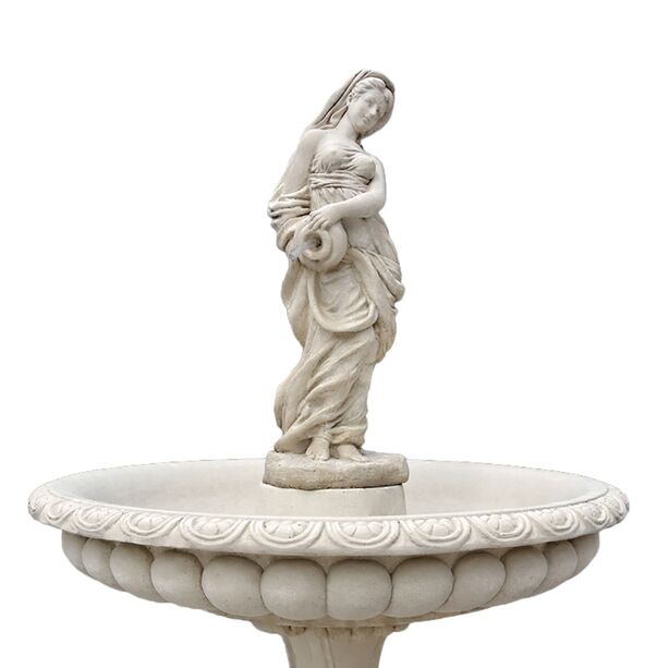 Brunnen fr den Garten aus Steinguss mit eleganter Frauen Skulptur - Angelica