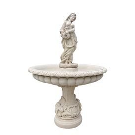 Brunnen fr den Garten aus Steinguss mit eleganter Frauen...