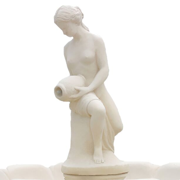 Eleganter Gartenbrunnen mit Aktfigur - Frau mit Krgen - Cecilie