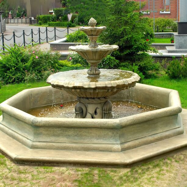 Elegantes Steinguss Brunnenbecken fr Fontnen und Wasserspeier - Frontiera