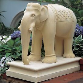 Garten Steinpodest fr Elefant - Elephas