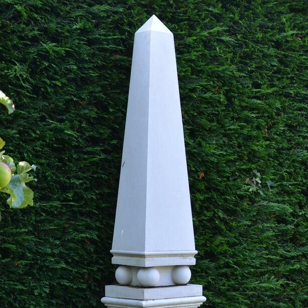 Obelisk Steinfigur Garten - Amun